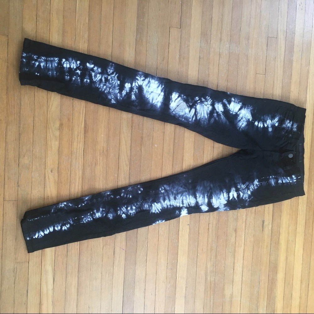 J Brand black tie-dye jeans